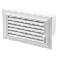 Plastic - Grilles - Series Vents End grille with air pass regulation